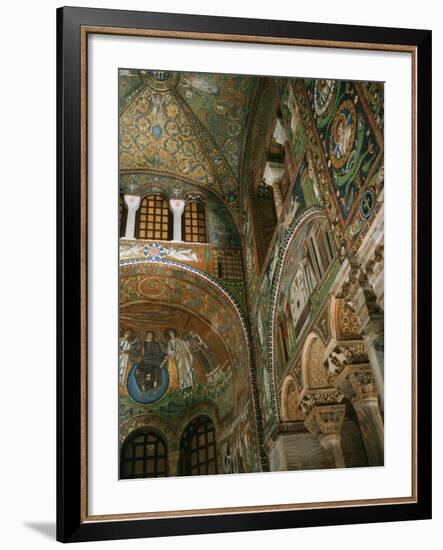 Interior Showing Apse, Basilica San Vitale, 6th century AD, Ravenna-null-Framed Photographic Print