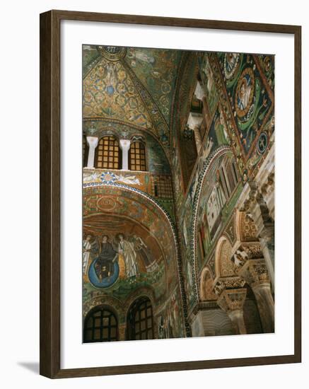 Interior Showing Apse, Basilica San Vitale, 6th century AD, Ravenna-null-Framed Photographic Print