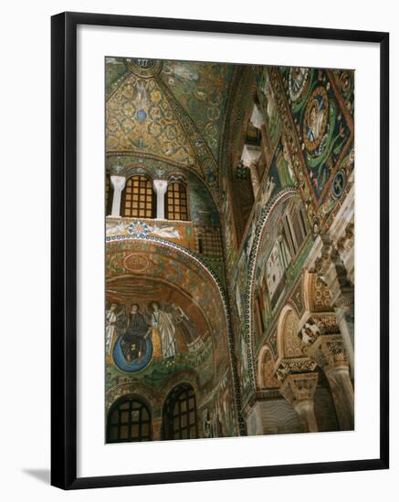 Interior Showing Apse, Basilica San Vitale, 6th century AD, Ravenna-null-Framed Photographic Print