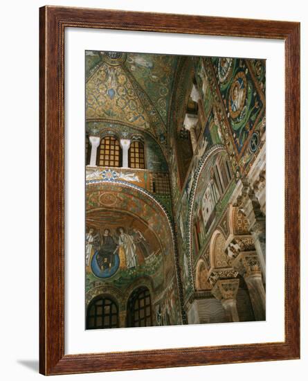 Interior Showing Apse, Basilica San Vitale, 6th century AD, Ravenna-null-Framed Photographic Print