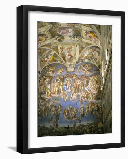 Interior, Sistine Chapel, the Vatican, Rome, Lazio, Italy-Roy Rainford-Framed Photographic Print