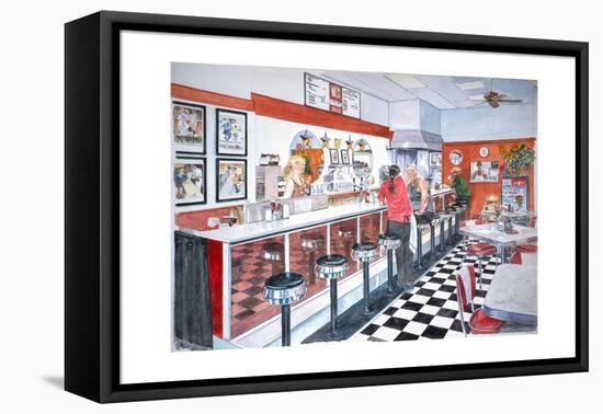 Interior, Soda Fountain, NYC, 2012-Anthony Butera-Framed Premier Image Canvas