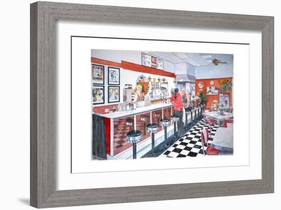 Interior, Soda Fountain, NYC, 2012-Anthony Butera-Framed Giclee Print