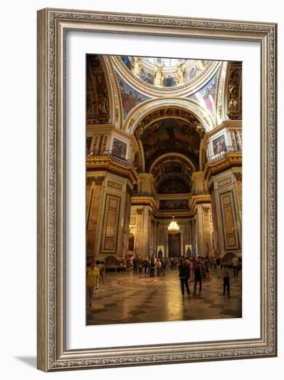 Interior, St Isaac's Cathedral, St Petersburg, Russia, 2011-Sheldon Marshall-Framed Photographic Print