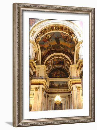 Interior, St Isaac's Cathedral, St Petersburg, Russia, 2011-Sheldon Marshall-Framed Photographic Print