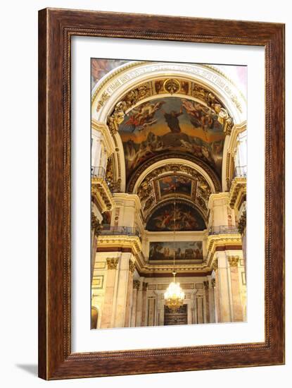 Interior, St Isaac's Cathedral, St Petersburg, Russia, 2011-Sheldon Marshall-Framed Photographic Print