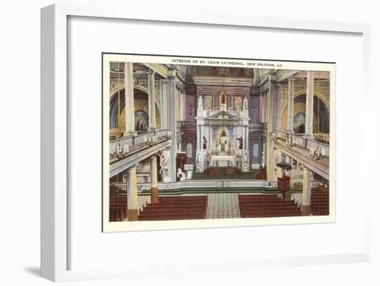 Interior, St. Louis Cathedral, New Orleans, Louisiana-null-Framed Art Print