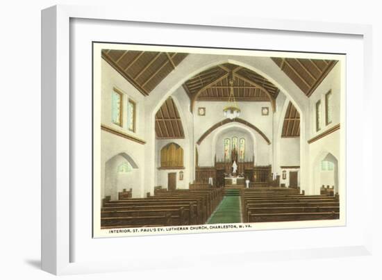 Interior, St. Paul's Church, Charleston, West Virginia-null-Framed Art Print