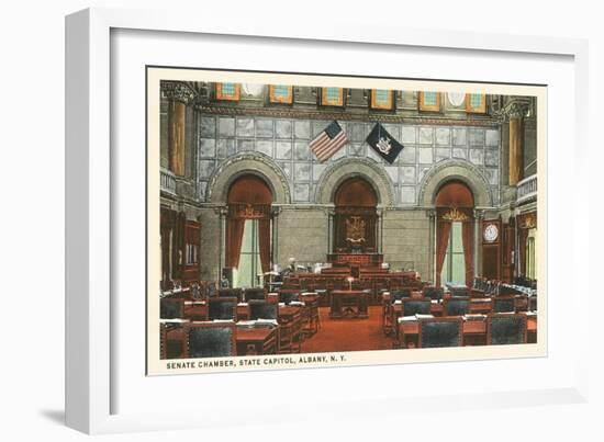 Interior, State House, Albany, New York-null-Framed Art Print