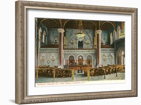 Interior, State House, Albany, New York-null-Framed Art Print