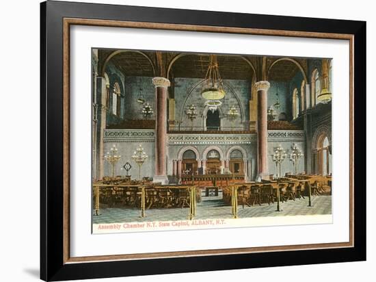 Interior, State House, Albany, New York-null-Framed Art Print