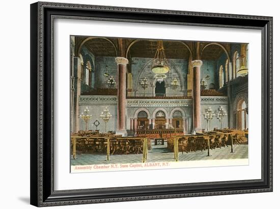 Interior, State House, Albany, New York-null-Framed Art Print