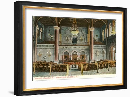 Interior, State House, Albany, New York-null-Framed Art Print