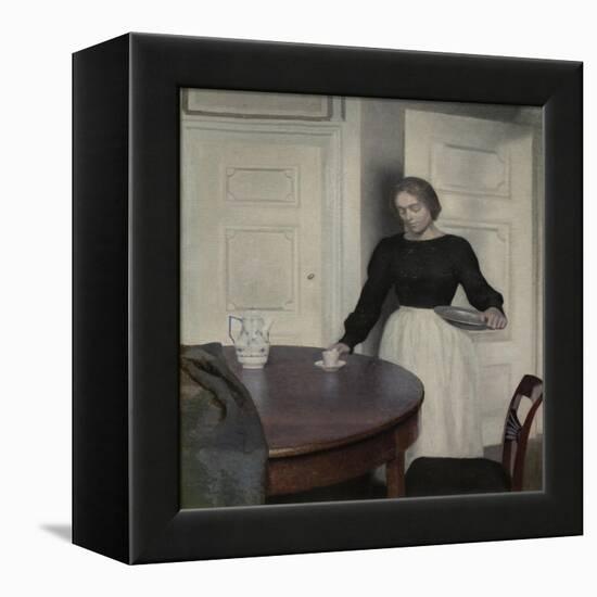 Interior, Strandgade 30, detail, 1899-Vilhelm Hammershoi-Framed Premier Image Canvas