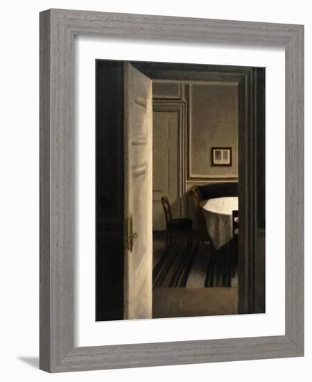 Interior, Strandgade 30-Vilhelm Hammershoi-Framed Giclee Print