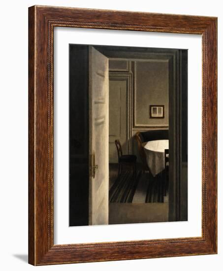 Interior, Strandgade 30-Vilhelm Hammershoi-Framed Giclee Print