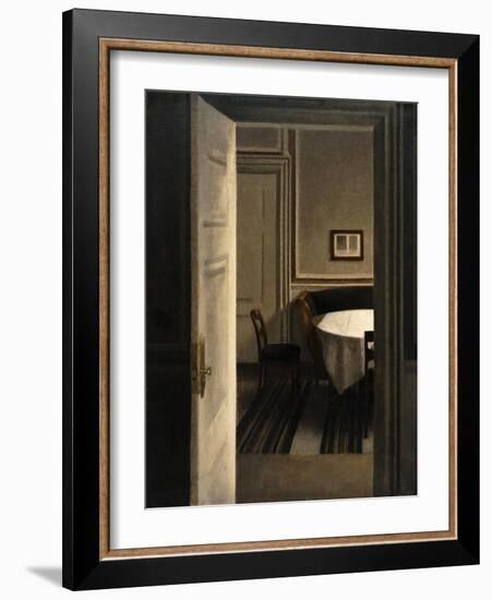 Interior, Strandgade 30-Vilhelm Hammershoi-Framed Giclee Print