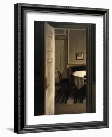 Interior, Strandgade 30-Vilhelm Hammershoi-Framed Giclee Print