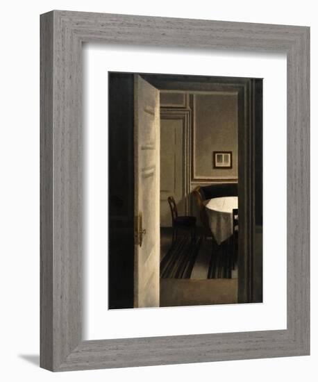 Interior, Strandgade 30-Vilhelm Hammershoi-Framed Giclee Print