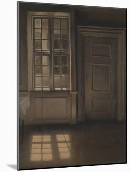 Interior, Sunlight on the Floor-Vilhelm Hammershoi-Mounted Giclee Print