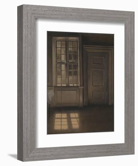 Interior, Sunlight on the Floor-Vilhelm Hammershoi-Framed Giclee Print