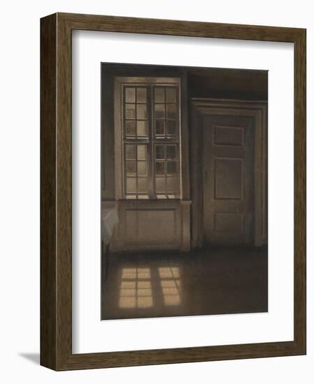 Interior, Sunlight on the Floor-Vilhelm Hammershoi-Framed Giclee Print