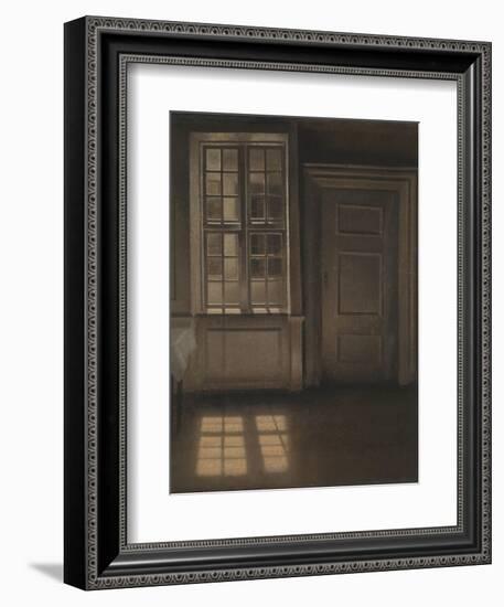 Interior, Sunlight on the Floor-Vilhelm Hammershoi-Framed Giclee Print