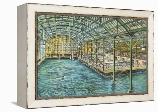 Interior, Sutro Baths, San Francisco, California-null-Framed Stretched Canvas