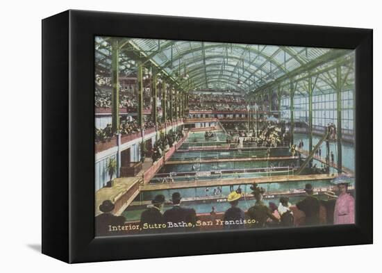 Interior, Sutro Baths, San Francisco, California-null-Framed Stretched Canvas