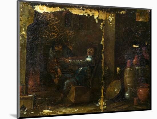 Interior, Tavern Scene, 17Th C (Oil on Wood & Canvas)-Unknown Artist-Mounted Giclee Print