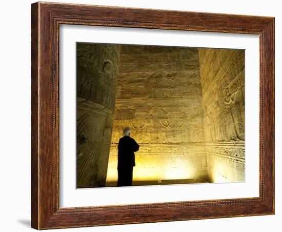 Interior, Temple of Horus, Edfu, Egypt, North Africa, Africa-Michael DeFreitas-Framed Photographic Print