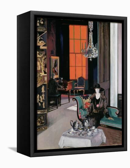 Interior - the Orange Blind, c.1928-Francis Campbell Boileau Cadell-Framed Premier Image Canvas