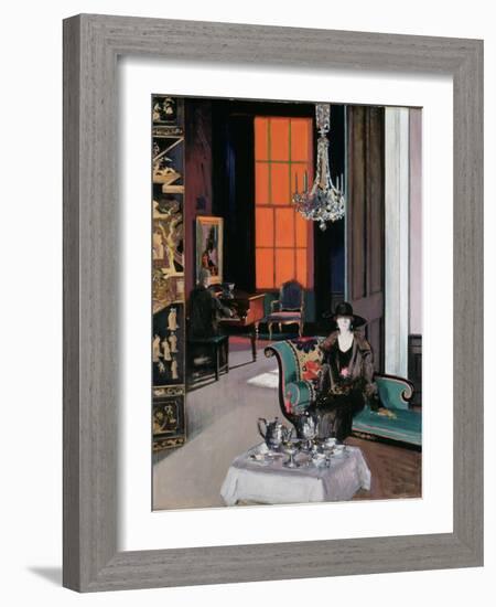 Interior - the Orange Blind, c.1928-Francis Campbell Boileau Cadell-Framed Giclee Print