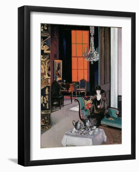 Interior - the Orange Blind, c.1928-Francis Campbell Boileau Cadell-Framed Giclee Print