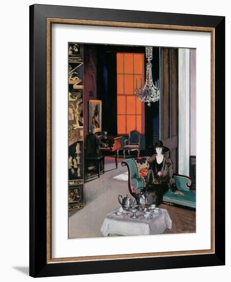 Interior - the Orange Blind, c.1928-Francis Campbell Boileau Cadell-Framed Giclee Print