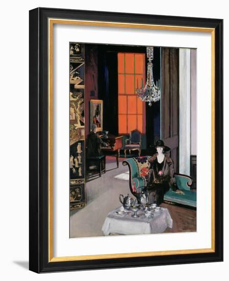 Interior - the Orange Blind, c.1928-Francis Campbell Boileau Cadell-Framed Giclee Print