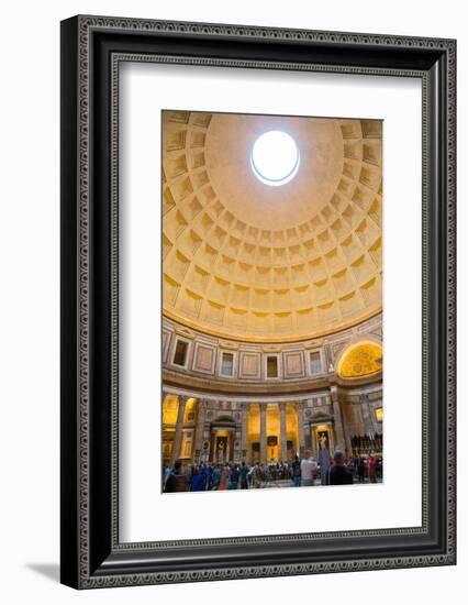 Interior, the Pantheon, UNESCO World Heritage Site, Rome, Lazio, Italy, Europe-Frank Fell-Framed Photographic Print