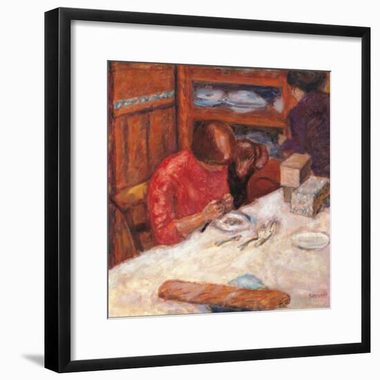 Interior the Woman with the Dog-Pierre Bonnard-Framed Giclee Print