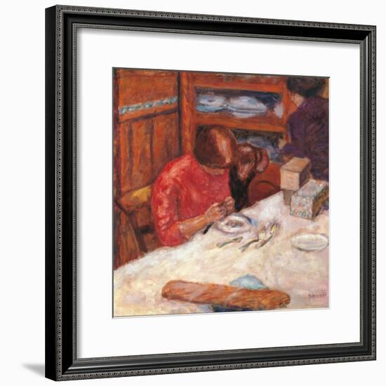 Interior the Woman with the Dog-Pierre Bonnard-Framed Giclee Print