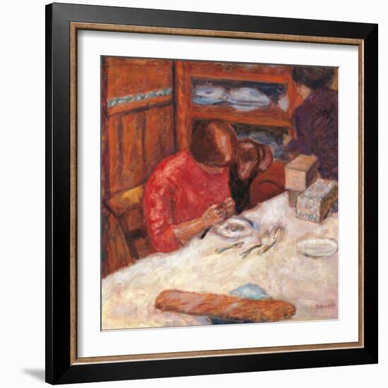 Interior the Woman with the Dog-Pierre Bonnard-Framed Giclee Print