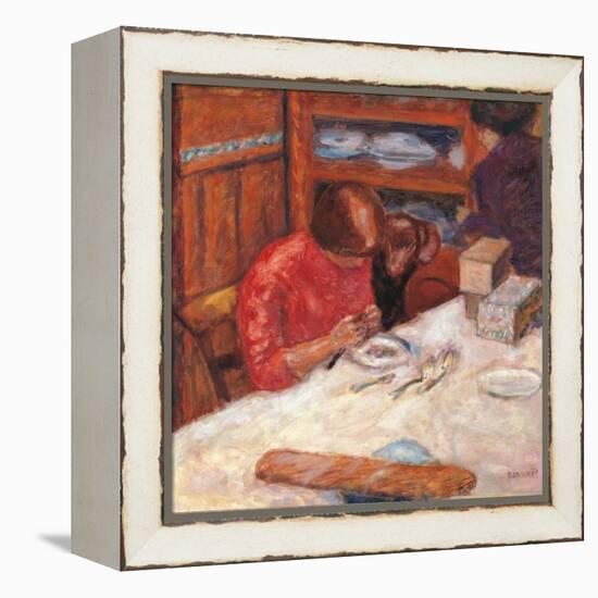 Interior the Woman with the Dog-Pierre Bonnard-Framed Premier Image Canvas