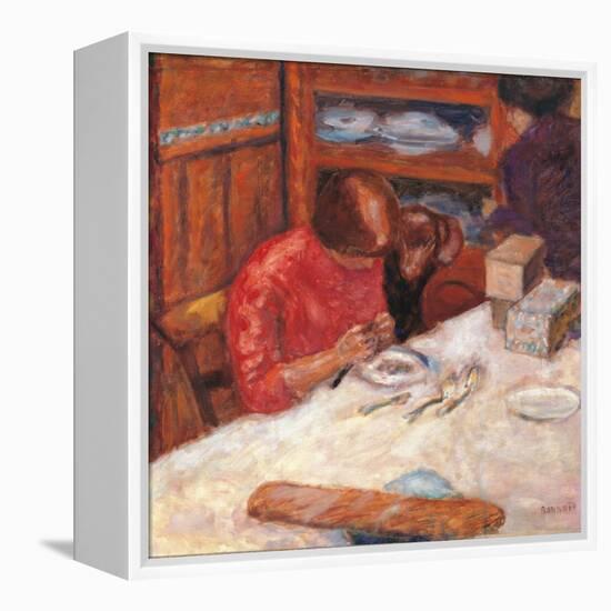 Interior the Woman with the Dog-Pierre Bonnard-Framed Premier Image Canvas