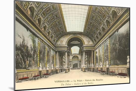 Interior, Versailles Palace, France-null-Mounted Art Print