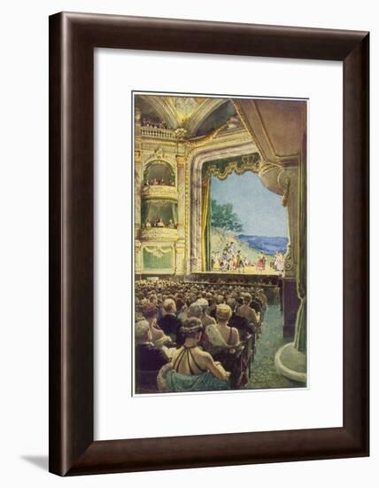 Interior View During a Performance of Gilbert and Sulivan's 'the Pirates of Penzance'-null-Framed Art Print