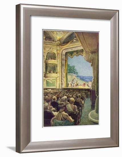 Interior View During a Performance of Gilbert and Sulivan's 'the Pirates of Penzance'-null-Framed Art Print