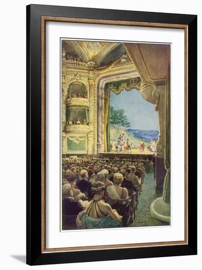 Interior View During a Performance of Gilbert and Sulivan's 'the Pirates of Penzance'-null-Framed Art Print