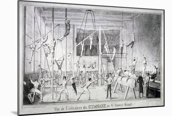 Interior View of a Gymnasium, 26 St James's Street, Westminster, London, C1830-Robert Seymour-Mounted Giclee Print