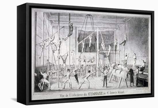 Interior View of a Gymnasium, 26 St James's Street, Westminster, London, C1830-Robert Seymour-Framed Premier Image Canvas