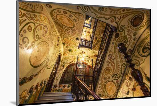 Interior View of Casa Comalat Modernist Building, Barcelona, Catalonia, Spain-Stefano Politi Markovina-Mounted Photographic Print