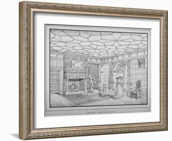 Interior View of First Floor Room of No 47 Lime Street, City of London, 1875-George H Birch-Framed Giclee Print